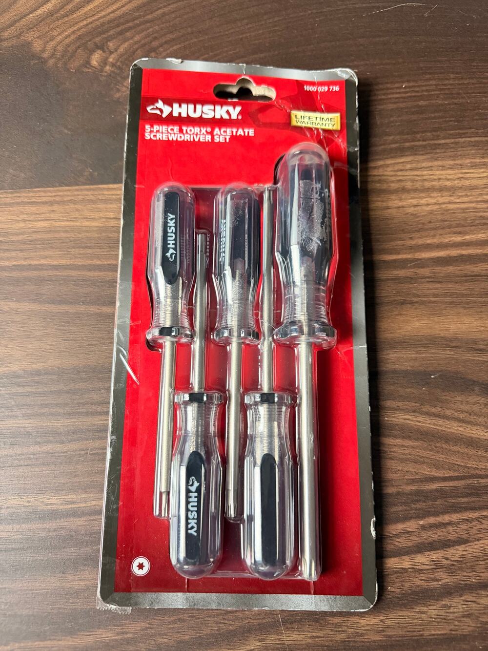 Husky 5 Piece Torx Acetate Screwdriver Set T10 T15 T20 T25 T30 New Sealed
